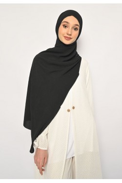 Pasmina Saina Lasercut Black